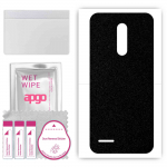 apgo Protective Skin Sticker for the back compatible with Ulefone Note 8, Wrap Film, Foil, Vinyl - Pattern Matte Black