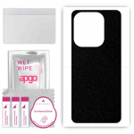 apgo Protective Skin Sticker for the back compatible with Tecno Pop 7 Pro, Wrap Film, Foil, Vinyl - Pattern Matte Black