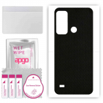 apgo Protective Skin Sticker for the back compatible with ZTE Blade A53, Wrap Film, Foil, Vinyl - Pattern Matrix