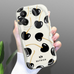 Armas koomiksimustriga kreemja tekstuuriga korpus, lainelise servaga pehme silikoonkaanega telefoni&uuml;mbris Xiaomi Redmi jaoks Redmi 10 valge