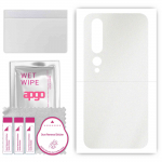 apgo Protective Skin Sticker for the back compatible with Xiaomi Mi 10 Pro 5G, Wrap Film, Foil, Vinyl - Pattern Matte Transparent