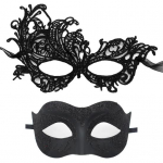 2 tk Halloweeni silmakate Elegantne Veneetsia stiilis paaride maskeraad Halloweeni peoks, cosplay kost&uuml;&uuml;m punane