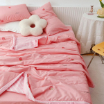 KDJEIKZ K&otilde;ik K&otilde;ik puuvillatr&uuml;kiga suvine tekk pehme kliimaseade nelja hooaja &otilde;huke tekk t&auml;iskasvanutele lastele pikniku reisikate b 150x200cm Just quilt