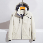 Meeste vabaaja joped Mood v&auml;listingimustes veekindel kapuutsiga tuulejope. M valge