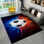 3D-jalgpalliv&auml;ljaku koomiksiv&auml;ljaku vaip, elutoa diivani vaibavaip, m&auml;ngutoa uksematt, libisemiskindel lapse p&otilde;randamatt 40cm x 60cm