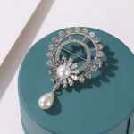 Klassikaline naiste selge kristalllillega prossid, lihtsad kivist prossid, Boutonniere