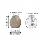 Creative Home Decoration Wooden Vase Solid Wood Flower Arrangement Fake Flower Dry Flower Vase