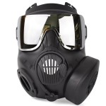 M50 taktikaline mask kogu n&auml;o pealuu mask Cosplay peokost&uuml;&uuml;mi jaoks Halloweeni uduvastane klaas gray