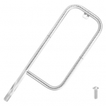 Roostevabast terasest grillip&otilde;leti toru Q100 Q1200 gaasigrillidele 17 asendusosa 69957/41657 &uuml;htlane kuumus, lihtne paigaldada gaasigrilli leegitoru vahetus h&otilde;be