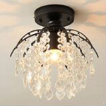 R&otilde;du valguse vahek&auml;iku koridori valguse sissep&auml;&auml;su kontrolltuba postmodernsed kristallist laevalgustid E27 must