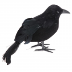 Halloween Black Crow Rekvisiidid Realistlik Raven Spooky Feathered Crows House Decor