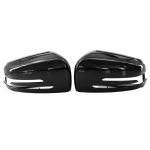 1 paari tahavaatepeegli katte s&uuml;sinikkiust asendus Benz E C-klassi W212 W204 W221 jaoks 2009&ndash;2013 Black