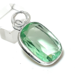 Natural Tsavorite Gemstone 925 Sterling Silver Jewelry Pendant 1.77 t6n34