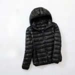 &Uuml;likerge plusssuuruses &otilde;huke sulejope naiste s&uuml;gistalvine &otilde;huke l&uuml;hikese kapuutsiga soe valge pardi sulemantel Naiste &uuml;ler&otilde;ivad 7XL must