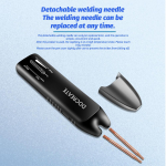 K&auml;eshoitav punktkeevitusseade, 11 k&auml;iguga akukeevitusseade, kaasaskantav punktkeevitus 18650 aku jaoks must