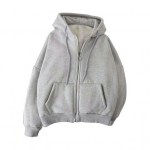 S&uuml;gistalv meeste mantel T&otilde;mblukuga pikad varrukad Elastne mansett Paks Plus Size Pingutusn&ouml;&ouml;r Palus &uuml;hev&auml;rvilised lahtised taskud Igap&auml;evane spordikapuuts M hall