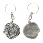 Pug I - Silver-plated dog pendant, handbag decoration, backpack pendant by Art-Dog brand