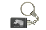 Boulonnais Horse - Crystal pendant with photo of a horse, illuminated pendant, unique gift by Art-Dog brand