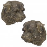 Norfolk Terrier II - Dog statue, hanging bust, unique decoration for dog lover by Art-Dog brand pruun
