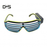 Valgustage neoonreivi prillid Vilkuvad katikuprillid El Wire LED-p&auml;ikeseprillid H&otilde;&otilde;guvad DJ-kost&uuml;&uuml;mid 80ndate pidude muusikafestivaliks M