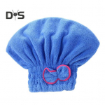 Juuksekuivatusm&uuml;ts elastse ribaga Super Absorbent Kiiresti kuivav Paksenenud V&auml;hem Korduv Bow Decor Juuksekuivatus Kork Kuivatuspea M&auml;his Kodus Reisimiseks Kasutatav vann kollane