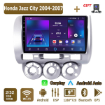 Android Carplay autoraadio Honda Jazz City 2004-2007 multimeediumipleieri peakomplekti stereo GPS-navigatsioon BT WIFI 2+32GB 2+32GB blue