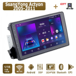 Androidi autoraadio SsangYong Actyon 2005-2011 jaoks Multimeediapleier Peaseade Stereo GPS-navigatsioon BT WIFI 1+16GB 1+16GB