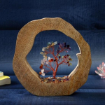 7 T&scaron;akrat, 60 Helme Kristallipuu, Feng Shui Figuur Raha Bonsai Reiki Tervendavad Kristallid Kodu Sisustus, Laua Sisustus, Kingitused, Rahapuu brown