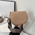 Moodne v&auml;ikese klapiga kott Designer laia rihmaga sadula &otilde;lakotid Luksuslikud PU-nahast Crossbody kotid Trend v&auml;ikesed telefoni rahakotid 21.5x8x16.5cm kohv