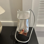 Flap Crossbody kotid Naiste mini PU nahast &otilde;lakott ja k&auml;ekotid t&uuml;drukutele Naistele Telefon Lihtne soliidne disainkott