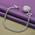 CHSHINE 925 h&otilde;bedane s&uuml;dameripatsiga k&auml;ev&otilde;ru moev&otilde;ru naistele kvaliteetsed ehted 20CM 8inches