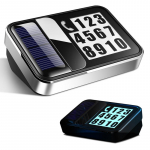 Telefoninumberplaat parkimiseks Digitaalne Auto Ajutine Parkimiskaart P&auml;ikeselaadimine Elegantne Mood LED Auto Ajutine sinine