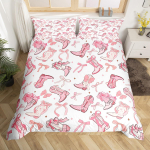 Vikerkaare lossi tekikott King Queen Laste T&uuml;drukud Multikas T&uuml;drukulik Voodipesu Komplekt Printsessi lossi tekikate Magamistoa tekikate EU Single(135x200cm)