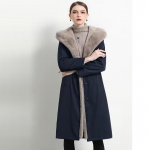 Moodne talvejope Uued naiste parkriided pikk mantel Villane vooderjakk Paks soe lumi kandmine tuulejakk karusnahk Pikad parkad XXXXL