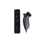 Manette Wiimote - Nunchunk - Noir Compatible Wii
