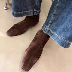 mood Lamedad Poolsaapad Seemisnahast soojad naistejalatsid Talvebr&auml;nd Kandiline varvas vabaaja Chelsea 2025 Trend madala kontsaga lumesaapad Mujer Zapatos 37