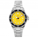 Suhte FreeDiver Sapphire roostevabast terasest kollane sihverplaadiga kvarts RTF034 200M meeste k&auml;ekell kollane