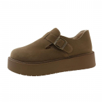 Mood 2024 S&uuml;gis Naiste Tasase Tallaga Platvormkingad Retro Vabaaja Mokassiinid Naistele Uued K&otilde;iksobituvad Suede Karvased Paksude Taldadega Kingad Zapatos De Mujer Mokassiin 35 khaki
