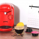 Korduvkasutatav kohvikapsel, s&otilde;bralik, sisseehitatud silikoonkaane ja v&otilde;rk-lusikaga, t&auml;idetavad kohvifiltrid Bosh-S masinale Tassimoo kohvikapsel