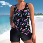 Suures suuruses naiste bikiinid Patchwork Rannar&otilde;ivad Moodne ujumistrikoo kaheosaline bikiinikomplekt suvine Brasiilia Push Up ujumistrikoo bikiini 0XL must