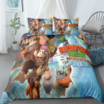 Ahvi Multikas Donkey Kong Tekikott Komplekt King Queen Double Full Twin &Uuml;hekordne Suurus Voodipesukomplekt EU single(135x200cm)