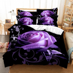 Roosiaia voodipesukomplekt Tekikotikomplekt 3D voodipesu Digitaaltr&uuml;kk Voodipesu Queen-suuruse voodipesukomplekt Moedisain 155x215cm 3pcs