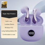 TWS K&otilde;rvaklapid In-Ear Mini Juhtmevabad Bluetooth 5.3 Peakomplekt Spordi K&otilde;rvaklapid M&auml;nguri K&otilde;rvaklapid Laadimismikrofoniga Samsungi Xiaomi Telefoni jaoks valge