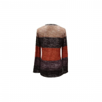 YYFS Naiste mood vabaaja kevade s&uuml;gisv&auml;rvi plokkprintidega pikkade varrukatega O-kaelusega pluusid ja s&auml;rgid S sinine