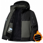 Talvised meeste paksud tuulekindlad veekindlad kapuutsiga jakid meeste villase voodriga lumesuusa kapuutsiga mantlid meeste parka pluss suurus talvejope XL