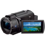 SONY 4K videokaamera Handycam Black m&auml;lu 64GB Optiline suum 20x Ruumiline optiline pildistabilisaator B FDR-AX45 (2018 aasta mudel) Sisseehitatud FDR-AX45 must