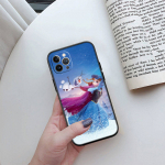 ED39 Olaf Elsa Anna telefoni&uuml;mbris Samsungile A35 A25 A24 A15 A05S A05 M55 M35 M15 A06 A16 A02 A12 A13 A10 A20 A30 A22 A31 A32 A33 A41 A42 A50 Samsung A12 4G pruunikas-kollane