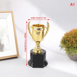 1 tk Mini Plastic Award Trophy Laste V&otilde;itja Kuldkarikad M&auml;nguasjad Lastele Autasu Karnevali V&otilde;istluspeo Auhinnad 16.5cm