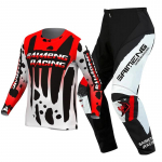 motokrossi k&auml;igukomplekt lastele 4 5 6 7 8 9 10 11 12 13 aastat Noor laps Mootorrattapoiss t&uuml;druk Jersey Pant Kits v&otilde;istluskost&uuml;&uuml;m Off-road Enduro MX MTB L-24