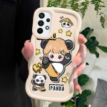 V&auml;rvitud mustriga Big Wave Edge pehmest silikoonmaterjalist Macaron telefoni&uuml;mbris, p&otilde;rutuskindel kaitsev kummist korpus Samsung Xiaomi Poco Redmi jaoks Samsung A04E must